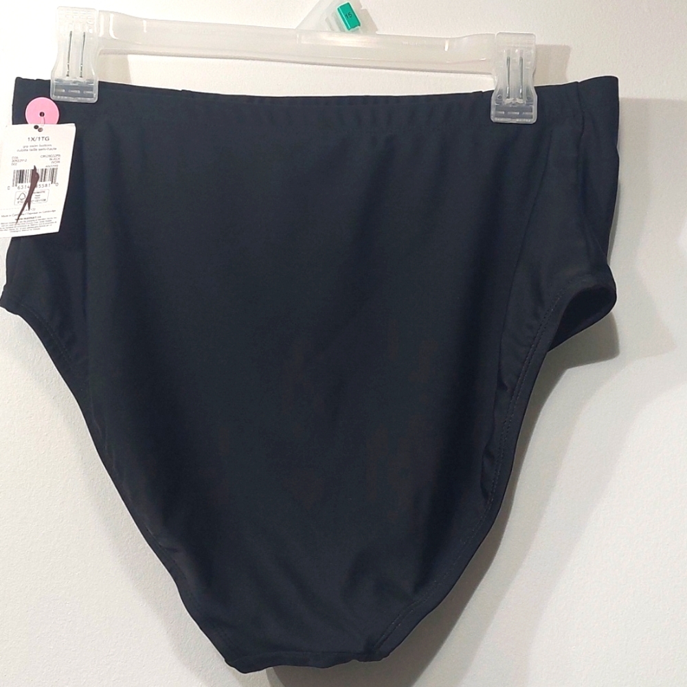 Swim Bottom Black 1X